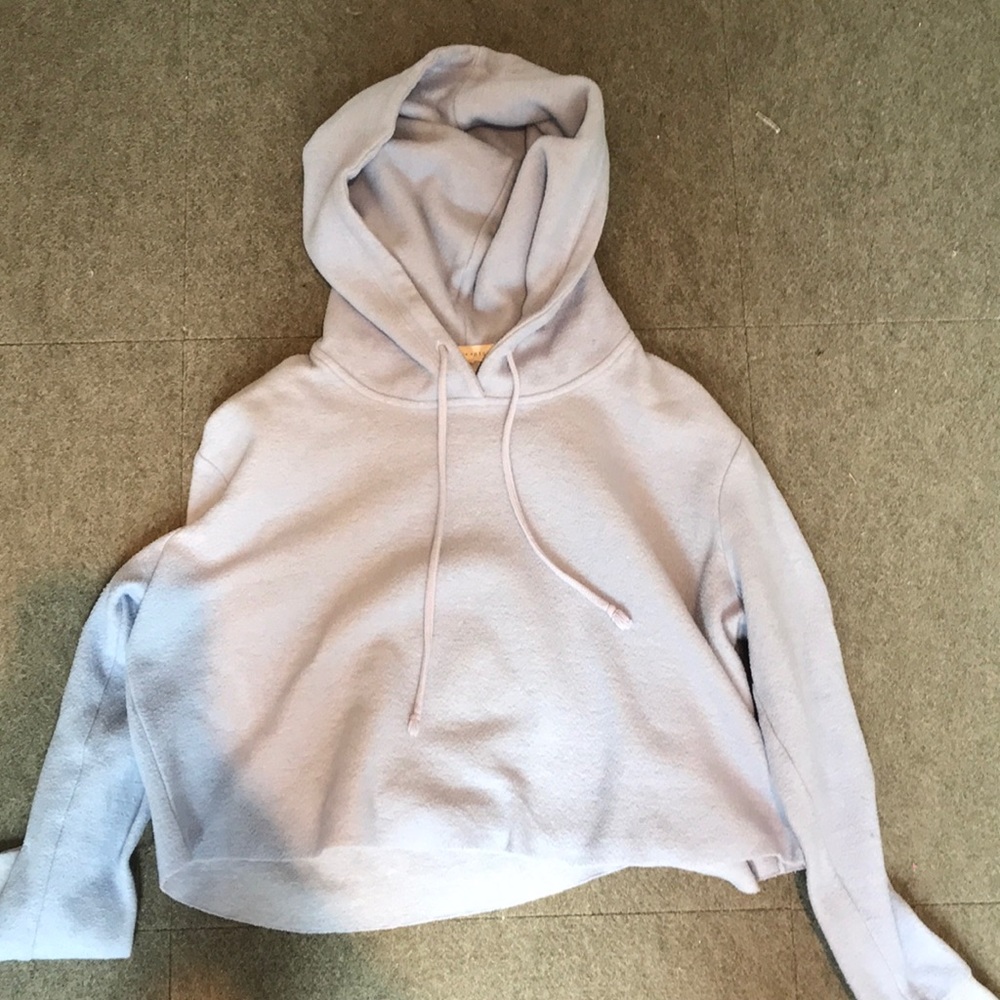 PacSun Blue Cropped Hoodie